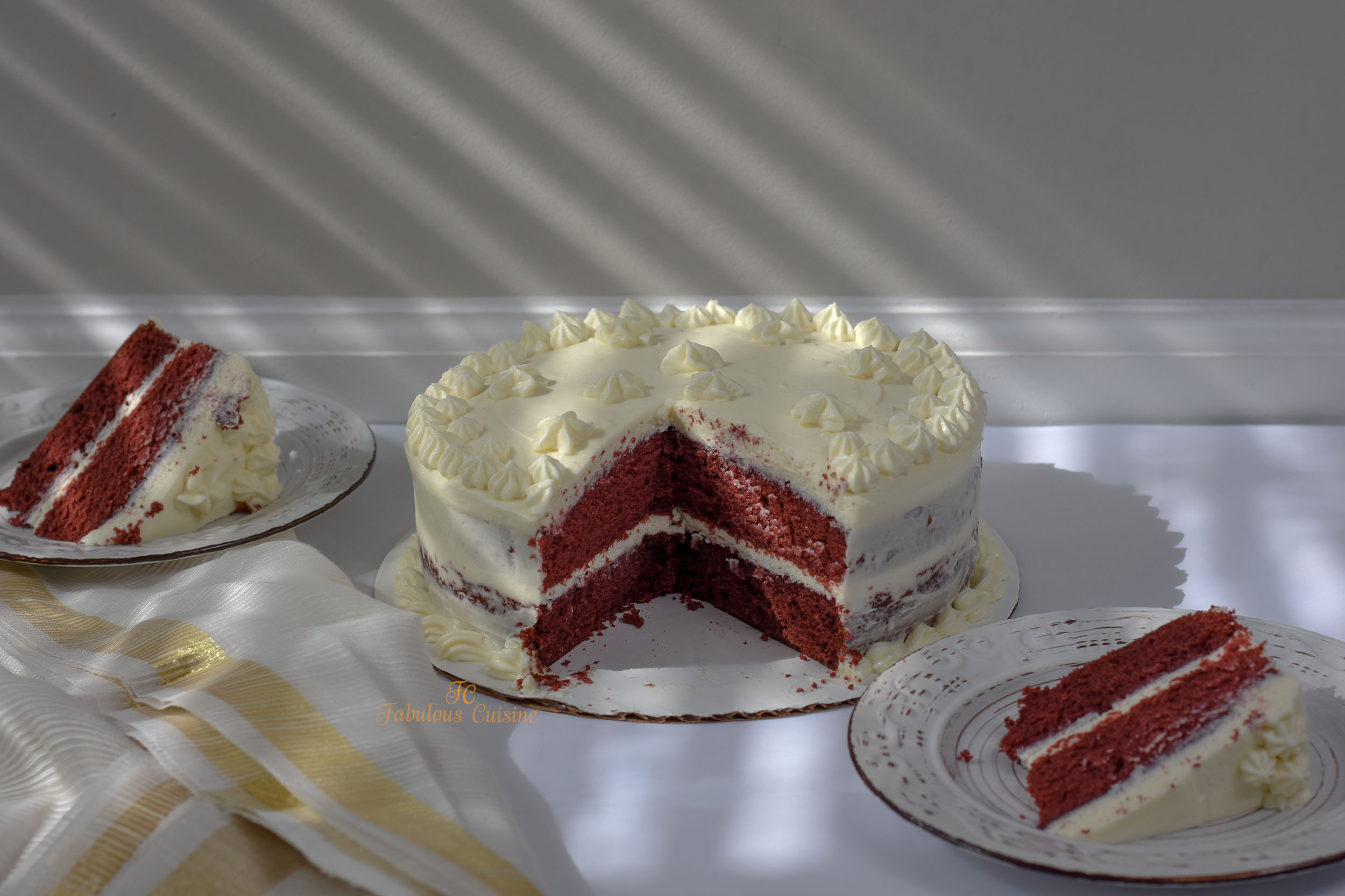 Red Velvet Cake With Cream Cheese Frosting – Stovetop & Oven Method